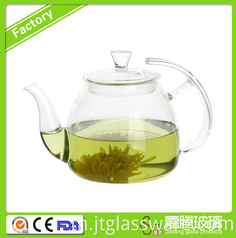 thermal flower glass teapot